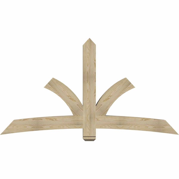 Ekena Millwork Davenport Rough Sawn Timber Gable Bracket, Douglas Fir, 84"W x 45"H x 6"D x 6"F, 13/12 Pitch GBW084X45X0606DAV00RDF - main